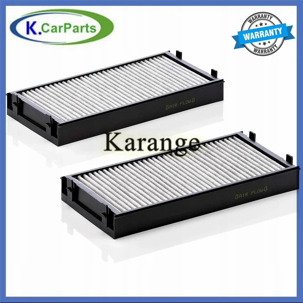 2X Cabin Air Filter For BMW E70 X5 E71 X6 F01 F02 F07 F10 Activated Carbon ABS 64316945586 64316945585 64119248294 64316804939