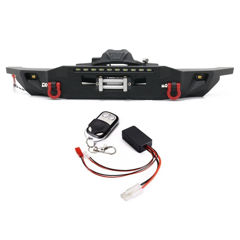 

Metal Front Bumper With Winch & LED Lights For Yikong 4083 YK4083 1/8 RC Crawler Car Upgrade Parts Kit