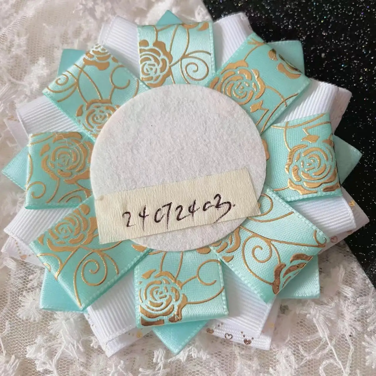 Ita bag Badge Rosette,Ribbon badge holder,Ita bag Accessories,fill Lolita ribbon backpack,Anime cosplay crafts