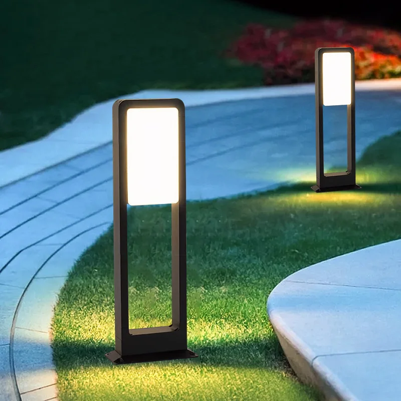 LED lawn lights, outdoor double-sided luminous park garden lights courtyard lights lighting fixtures minimalist landscape lights