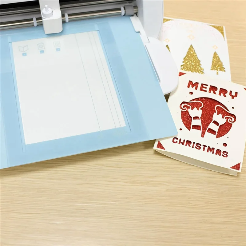 حصيرة بطاقة ETRT حصيرة قطع لزجة كرافت لـ Cricut Joy Xtra (4.75 × 6.65 بوصة، عبوتان) حصيرة لاصقة متينة لإدخال البطاقات #2