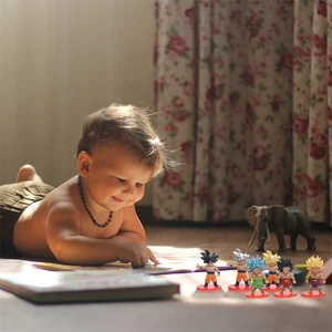 Dragon Ball Z Anime Figy Đồ chơi, con trai Goku, Majin, Boo, Vegeta, Freeza, Broli, Cell, PVC, Bộ phim hoạt hình Búp bê mô hình, Quà tặng sinh nhật, Bộ 21PCS Lính cứu hỏa chơi chính bán hàng chính - №2