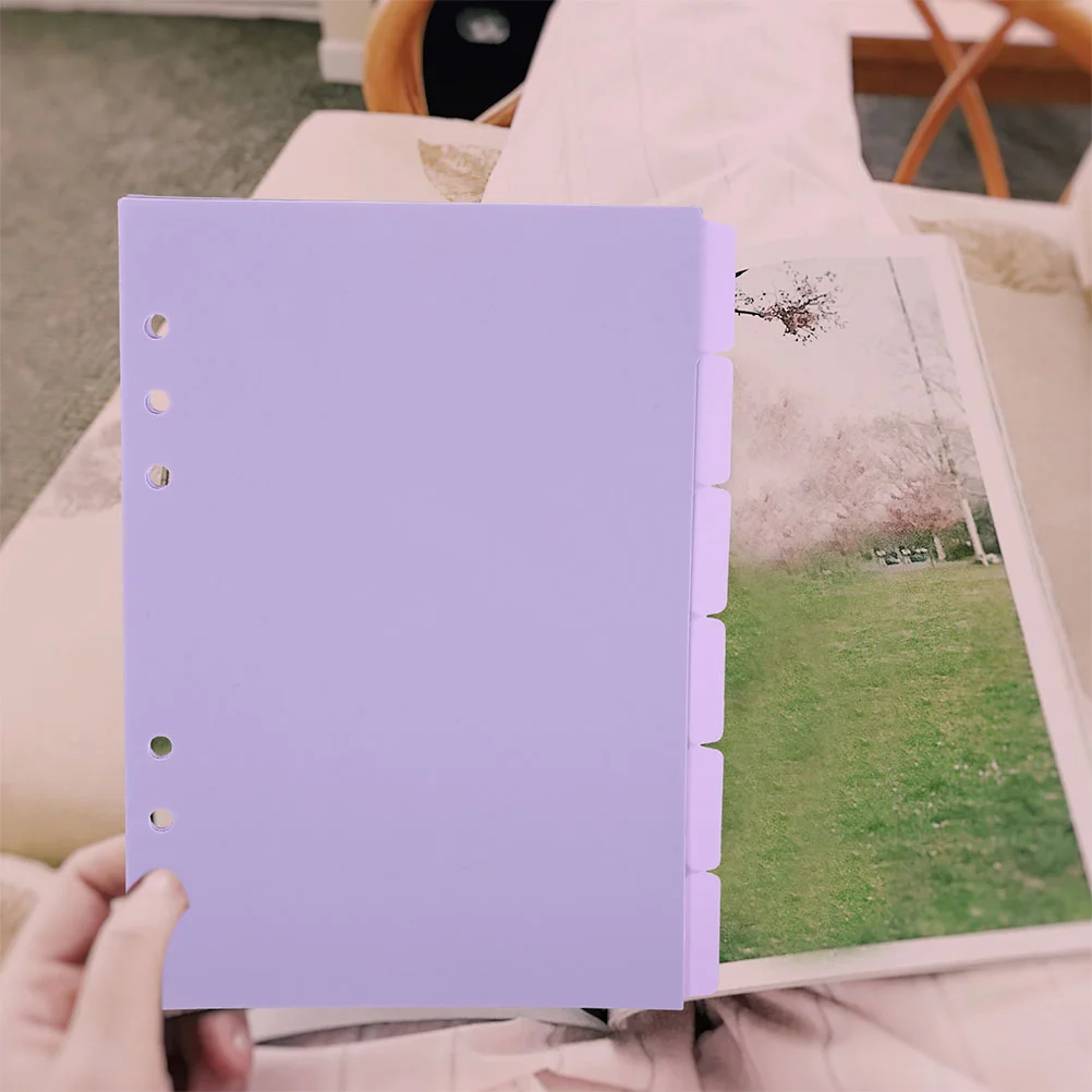18 Pcs Binder Separator Pages Index Dividers Mini Subject Aesthetic File Adhesive Colorful Folder