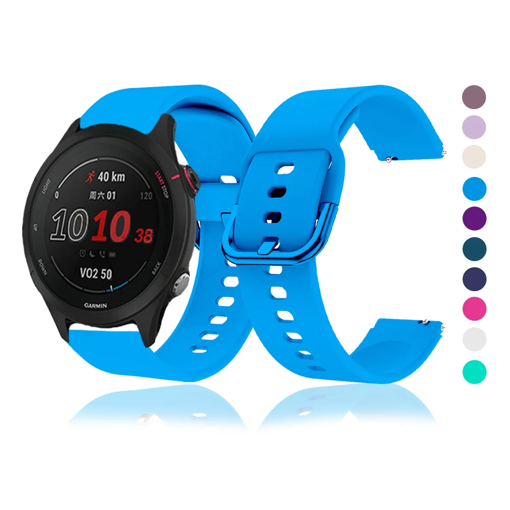 سوار معصم سيليكون لرائد غارمين ، حزام سوار ، حزام لـ Vivoactive 4S ، Vivomove 3S ، our S ، 18