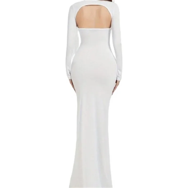 Maternity Dresses Photoshoot Clothing Stretch Sexy Dress Pregnant Women's Photography Props Fishtail Skirt Floor Length Skirt view 5