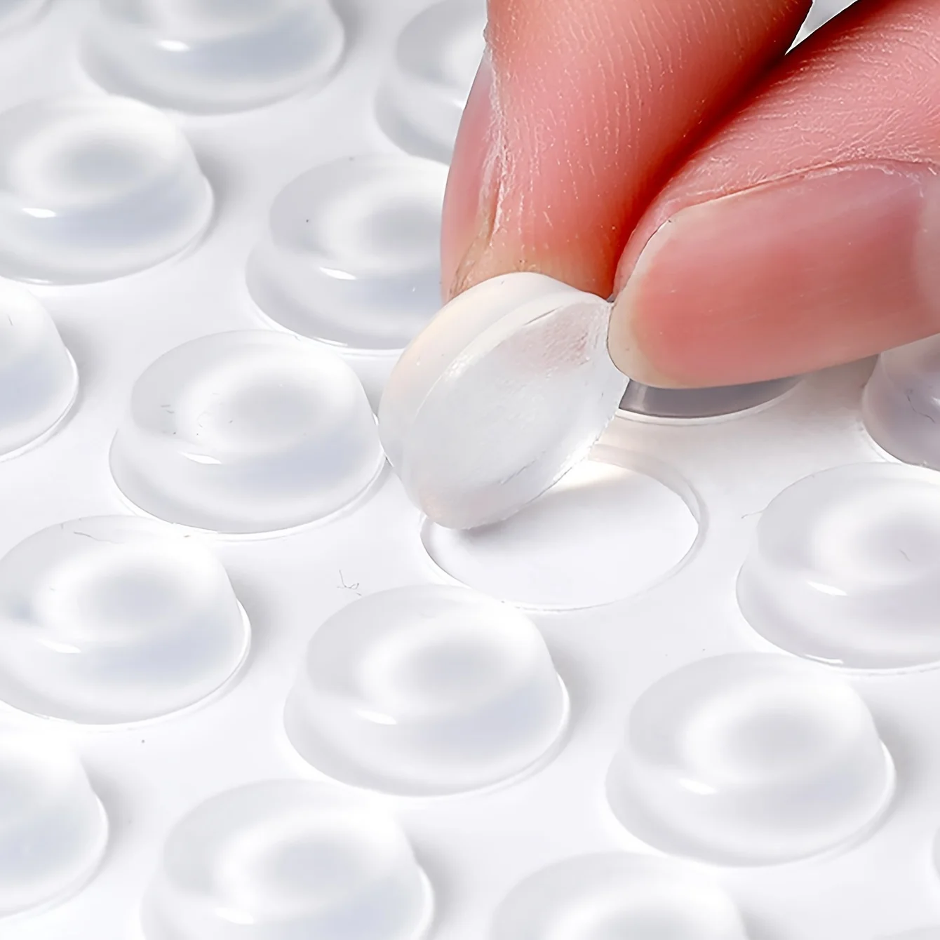96 pieces of silicone cabinet door bumpers, self-adhesive anti-collision noise reduction shockproof protection bumpers