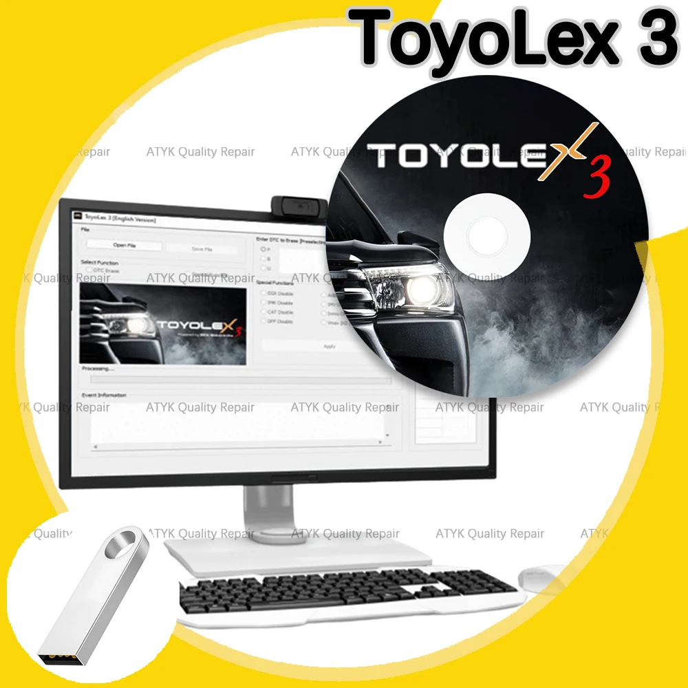 ToyoLex3 Repair interface scanner automotriz Vehicle Maintenance toyolex 3 Automobiles and car parts Scanning tool Equipment vci