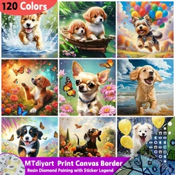 Mosaic Animal Dog Resin 120 Colors Diamond Painting Sticker Legend Diy 5d Mosaic Flower Complete Kit Art Gift Home Decoration