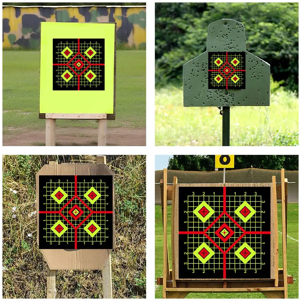 25pcs 8-inch Splatter Adhesive Targets Stickers Archery Stickers Training Target Shooting Supplies Aim P4A8