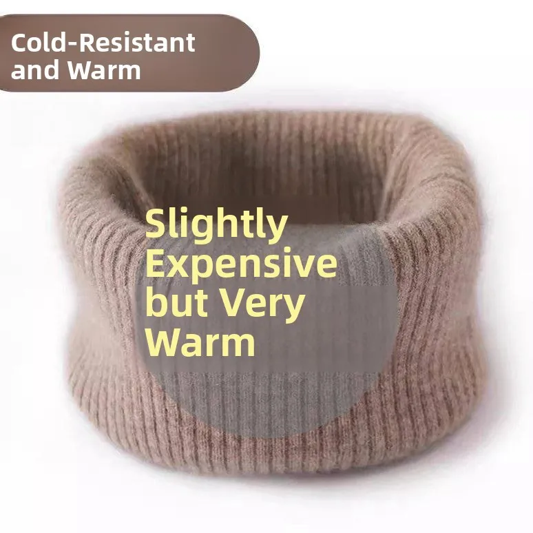 

Утепленный шарф-воротник для мужчин и женщин, зимняя защита шейного отдела позвоночника, однотонный шарф-воротник на голову