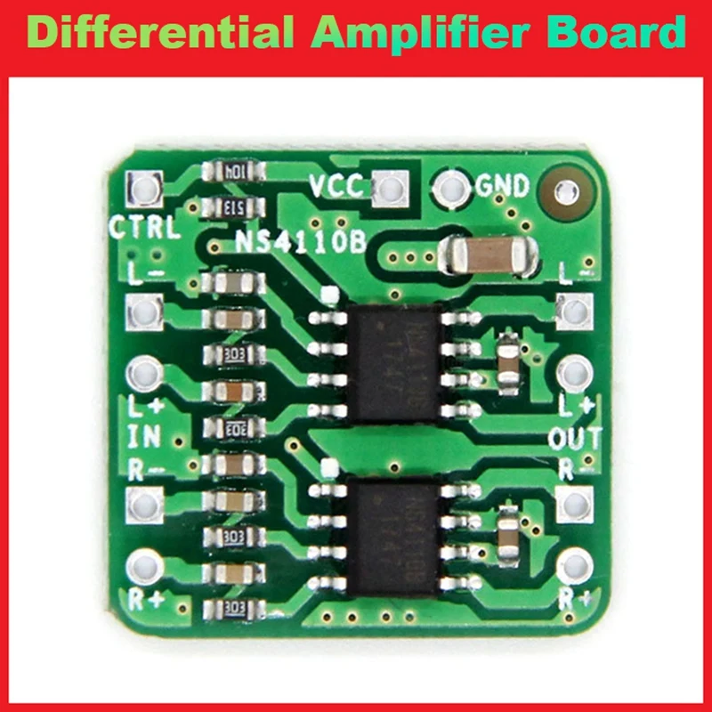 Differential Amplifier Board 2X18W Digital Class D/AB NS4110B Voltage 6-14V Audio Power Amplifier