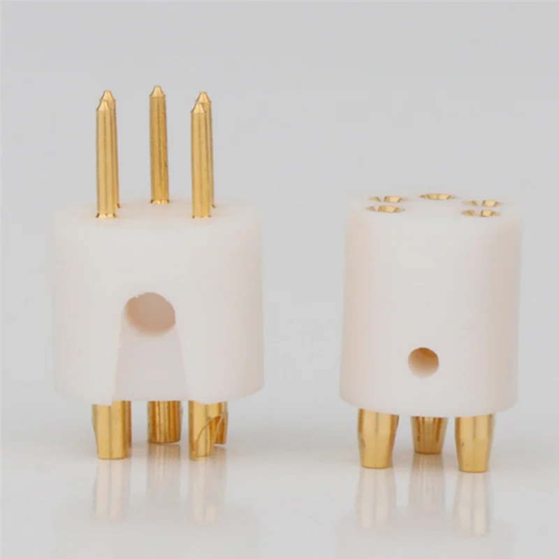 

Turnlabe 5Pins M DIN Gold Plated Connector Plug, Turntable Tonearm 5 Pin Male DIN Connector For REGA LINN ROKSAN, Male Durable