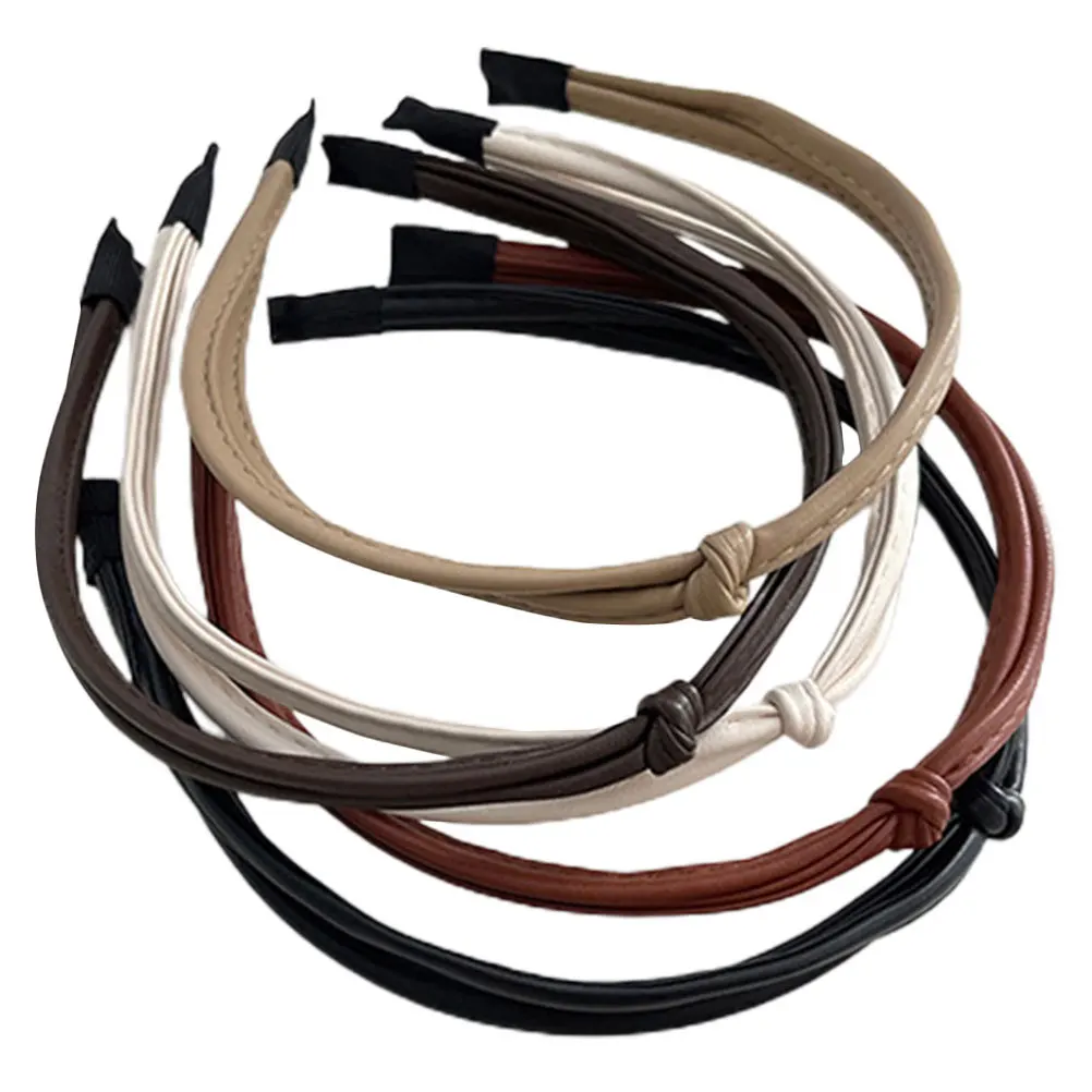 

5Pcs Women Knot Headbands Thin Headband Non Slip Durable Headband for Daily Party Wedding Fashion Hair Accessories