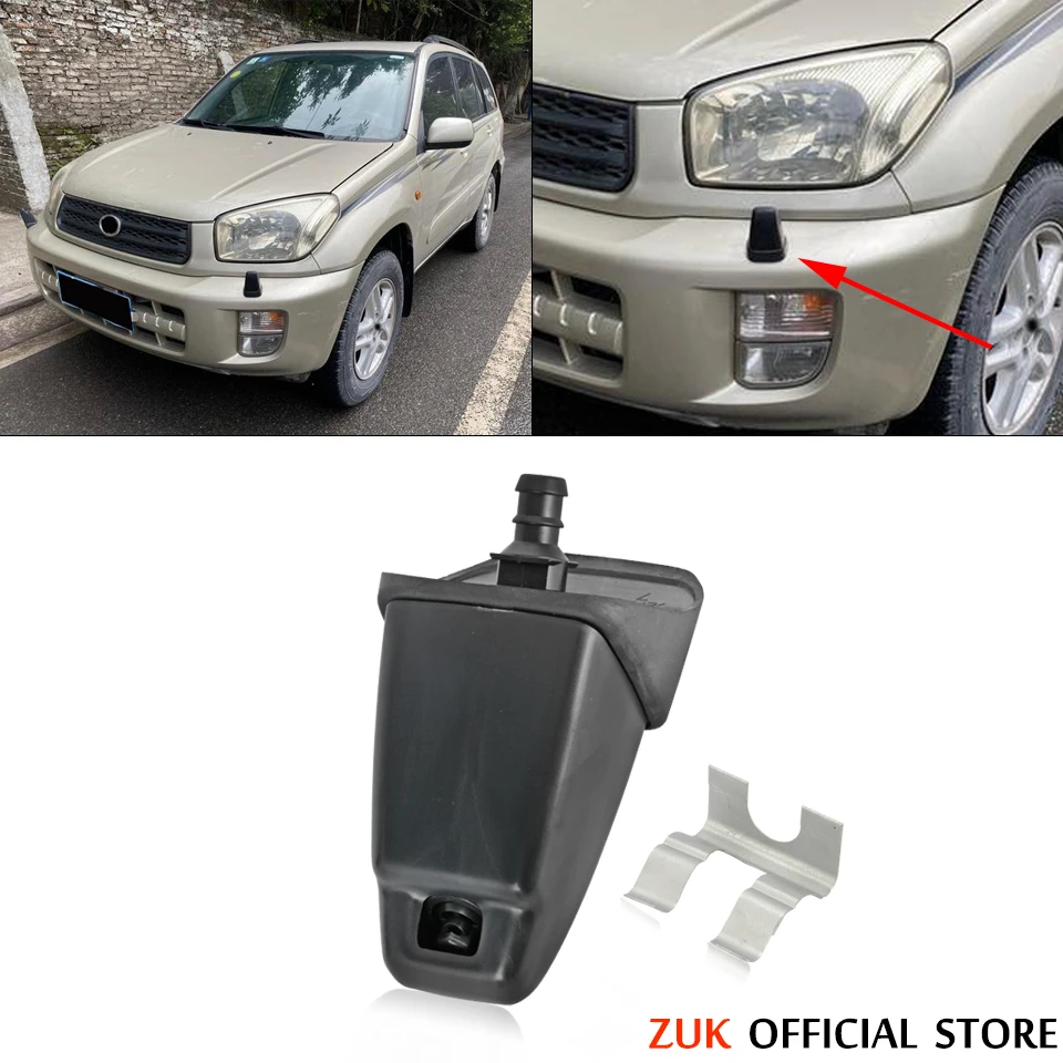 

ZUK For Toyota Rav4 2001 2002 2003 2004 2005 Front Bumper Headlamp Headlight Washer Nozzle Water Sprayer Jet 85044-42040