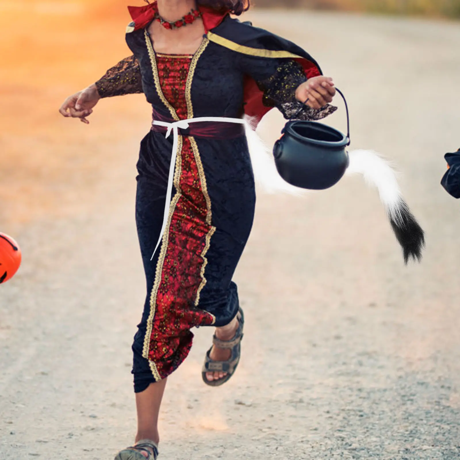 فستان ذيل القطة أزياء القطط التأثيرية أزياء الهالوين النسائية الإكسسوارات