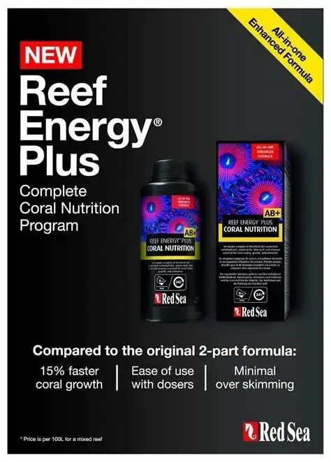 Red Sea REEF ENERGY PLUS  AB+ All in One Coral Superfood Liquid Food for LPS Soft SPS Redsea
