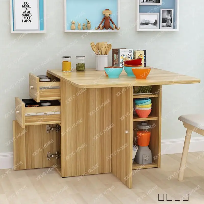 

SLMultifunctional No Chair Dining Table Folding Design Elegant Unique Dining Table Glamour Rustic Mueble De Comedor Furniture Ho