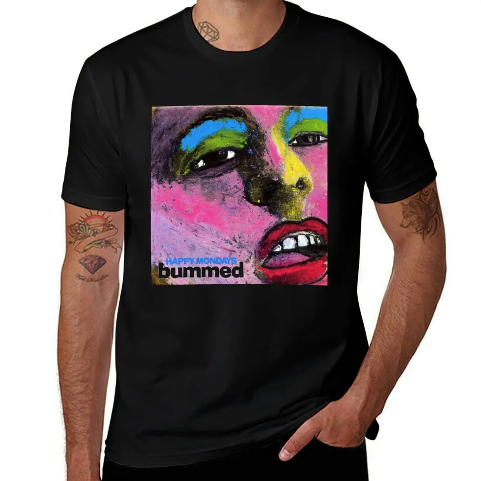 

Happy Mondays Bummed T-Shirt customs design your own graphic tee shirt luxury designer t shirt for men