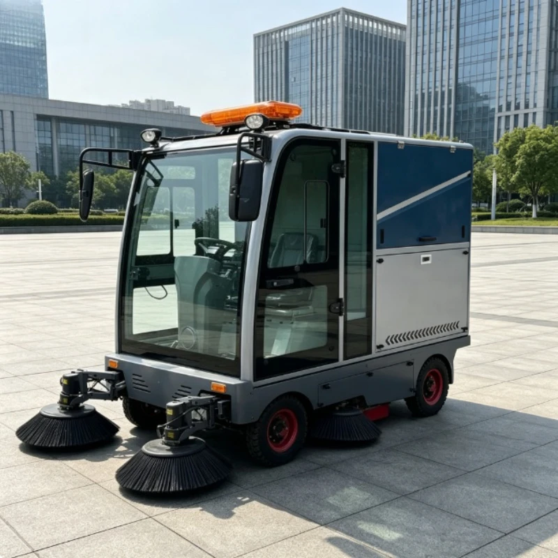 Integrated Water Mist Dust Collection Lithium Floor Sweeper Wide Cleaning Range Municipal Street Vehicle