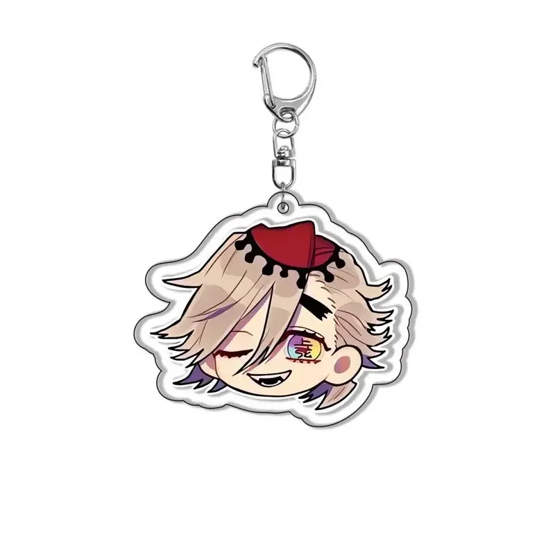 Douma Keychain Anime Demon Slayer Akaza Gyuutarou Kokushibou Daki Acrylic Keychain Backpack Pendant