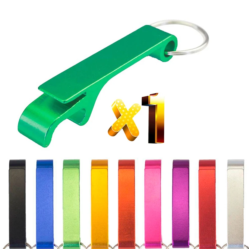 1 Piece Portable Beer Opener Keychain Bottle Opener Aluminum Alloy Key Chain Bottle Opener Wholesale