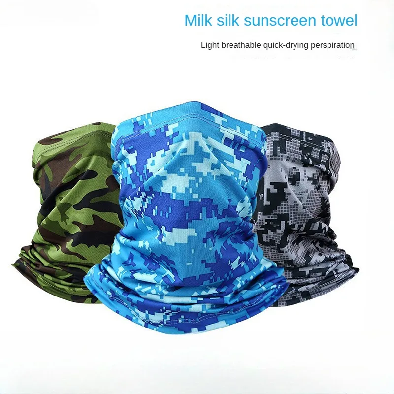 

Summer Outdoor Hiking Headscarf Breathable Sweat-absorbing Sports Magic Headscarf Ice Silk Neck Scarf Sunscreen Mask