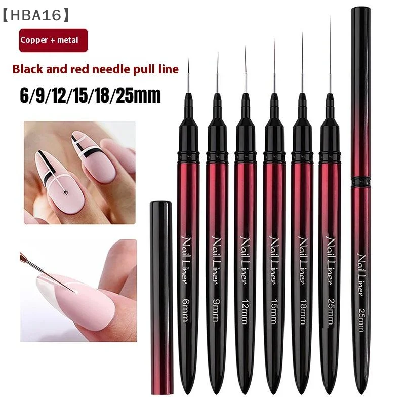 〔HBA16〕Nail Art Liner Brushes Gel Nail Brush Gel Nail Polish Painting Brush Drawing Nail Art Design Brush Pen