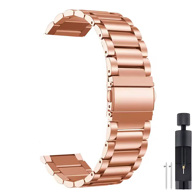18mm 22mm 20mm Watch Band For Samsung Galaxy Watch 7/6/5/4/3 S3 Active2 Huawei Watch GT 6 Pro GT5 GT4 GT3 2 Stainless Steel Band - Image 18