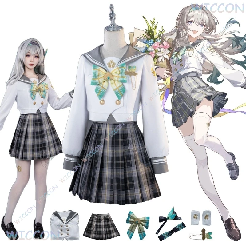 [متجر YiNuo] فستان اليراع التأثيري Jk لعبة الجلد الجديدة هونكاي: ستار السكك الحديدية فتاة زي مدرسي الربيع رسالة دعوى شعر مستعار المرأة الهالوين P