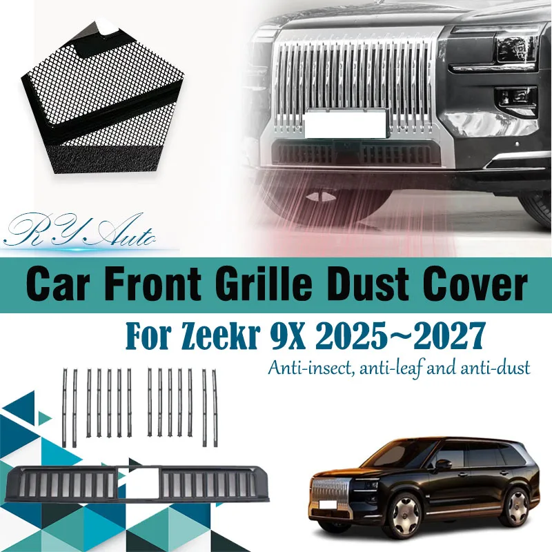 

Car Grille Mesh For Zeekr 9X EX1H 2025 2026 2027 Anti-dusty Pads Front Air Intake Insect Net Covers Grille Dust Auto Accessories