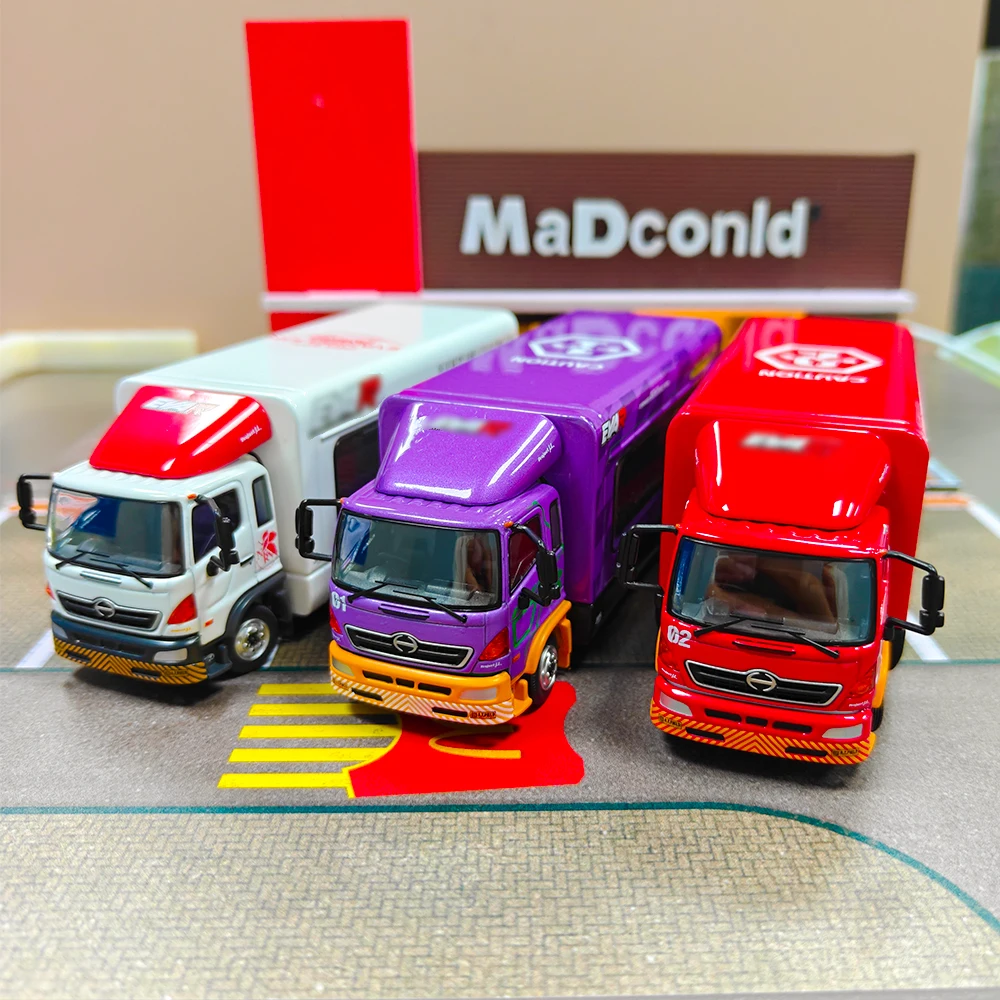 

Diecast 1/64 Scale Hino 500 Ranger Model Car Lift Body Transport Trailer Car Model