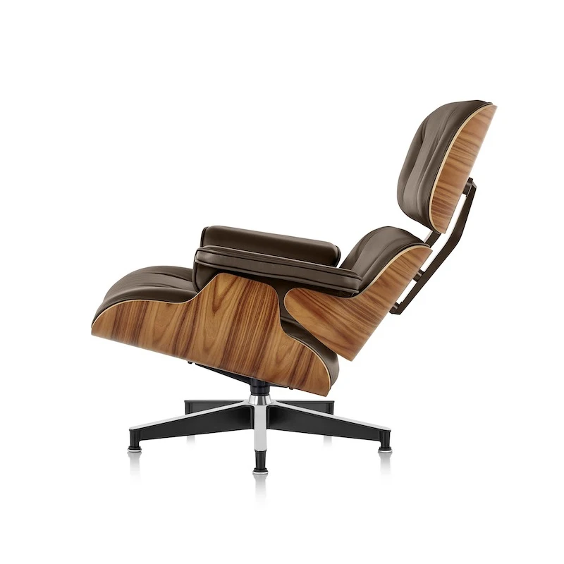 

Designer leisure chair, bedroom home study living room Eames recliner, solid wood Nordic single light luxury sofa chair