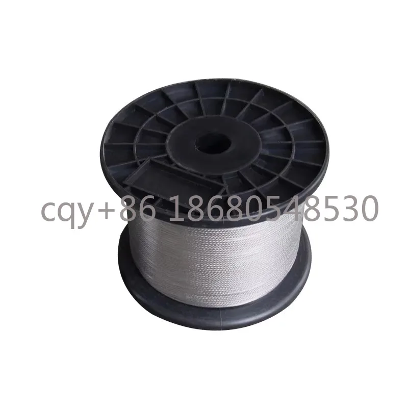 

LH 316 Stainless Steel Marine Grade Wire Rope 7x7 0.8mm Coating Nylon 1x7 Stainless Steel Wire Rope for Pulleys