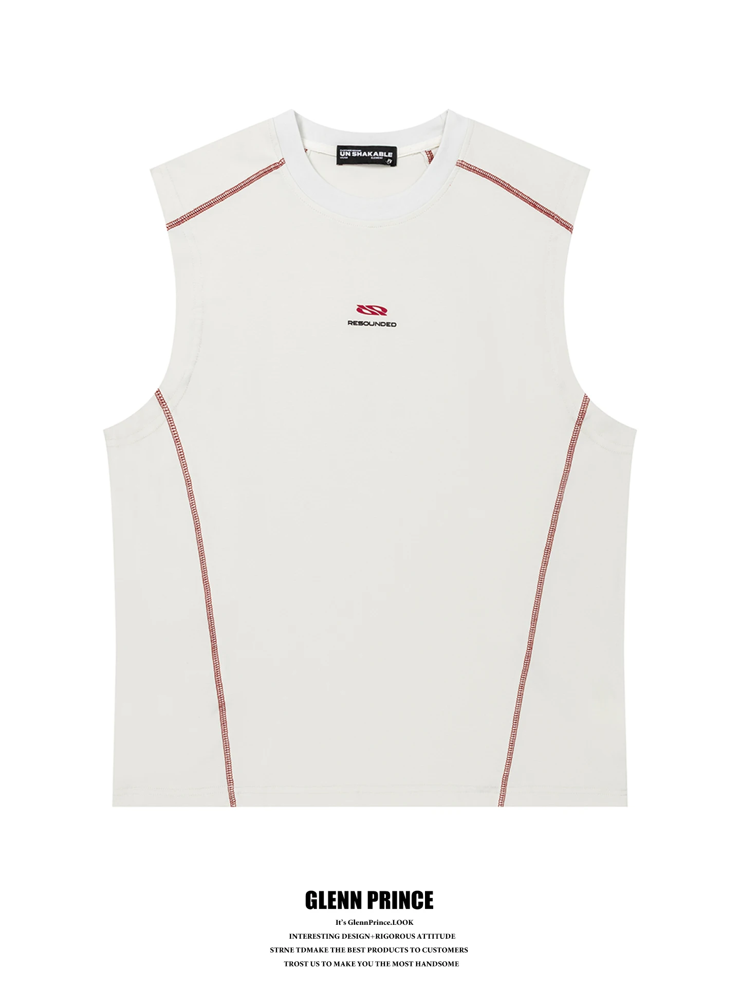 

GPstudio American Color Block Hassel Running Vest Men's Summer Fitness Outdoor Sleeveless T-Shirt Breathable Casual Style