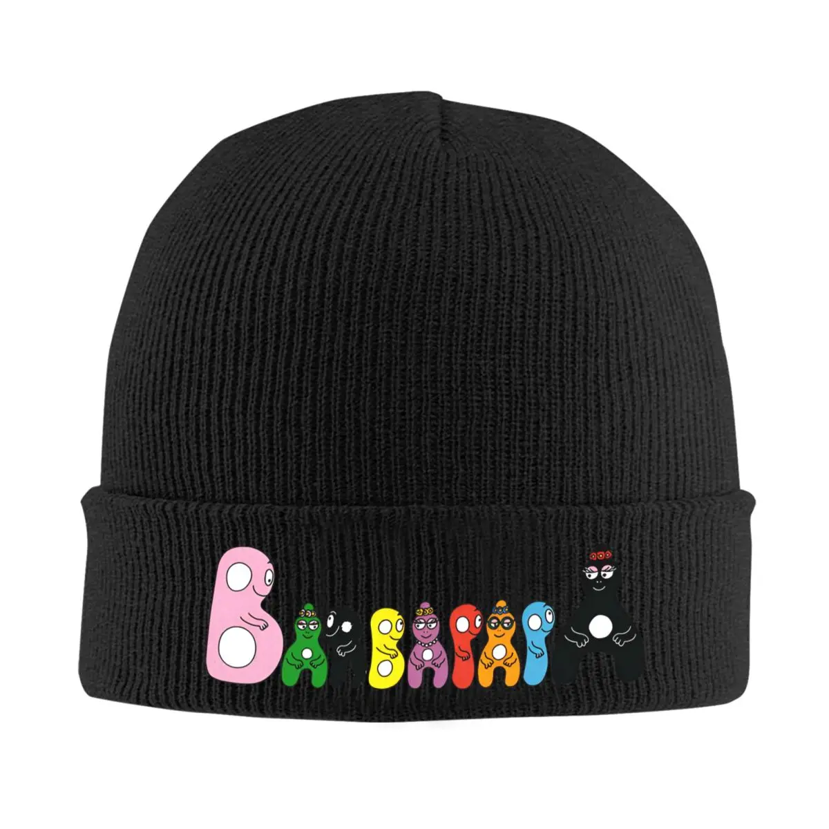 Barbapapa Cartoon Bonnet Hats Beanie Hats Custom Skullies Beanies Autumn Winter Vintage Men Women Unisex Outdoor Sport Warm Caps