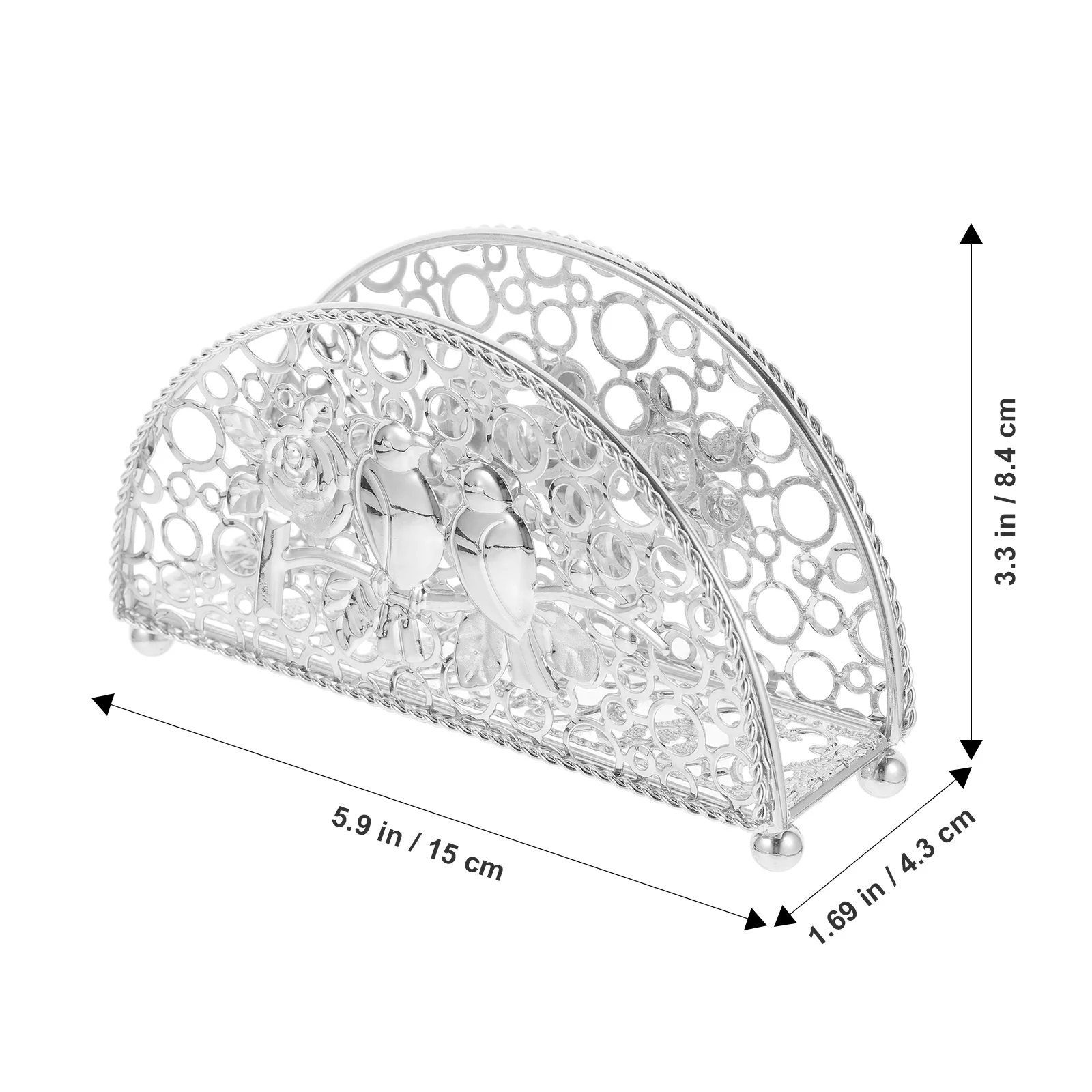 

Napkin Holder Metal Hollow Design Vertical Stand For Table Kitchen Restaurant Napkin Dispenser Modern Serviette Holder