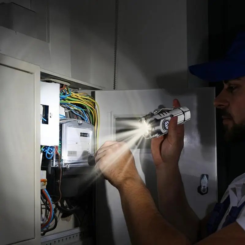 Mini Flashlights Handheld Flashlights Compact Adjustable Brightness Drop Resistance Flashlights High Lumens For Camping Outdoor