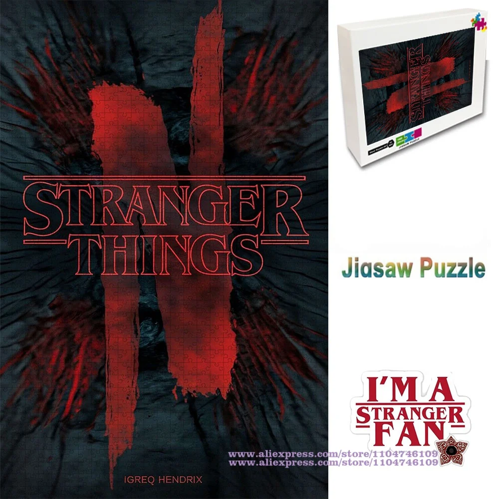 

Пазлы-головоломки «Очень странные дела» 108/200/300/500/1000/1500 элементов, развивающие интеллект, подарки для фанатов, унисекс, подарки для творчества, украшение для дома