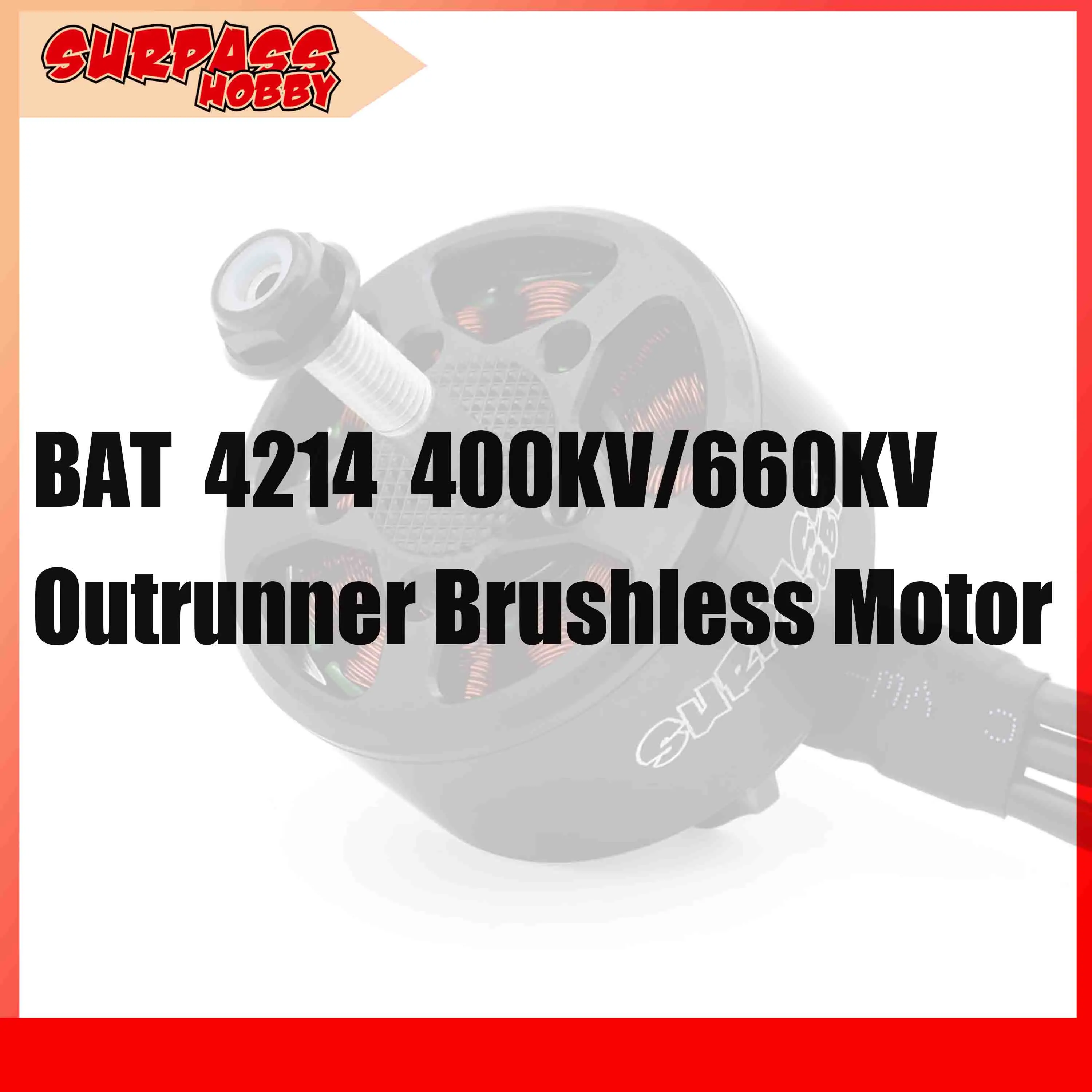 Surpass Hobby B4214 FPV Outrunner Brushless Motor 400KV 660KV for RC Airplane Plane Multicopter Racing Drone Freestyle Toy Part