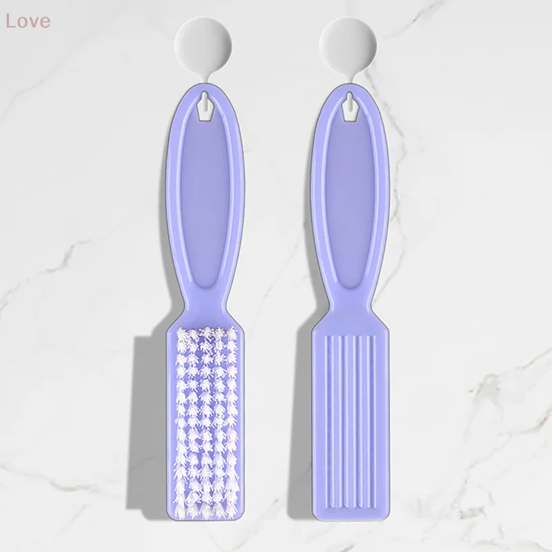 [L & P] 2 قطعة تنظيف فرشاة الأظافر إزالة مسحوق الغبار منظف البلاستيك ل جل الأشعة فوق البنفسجية من الأكريليك رسومات أظافر مانيكير ملحقات العناية بالأظافر