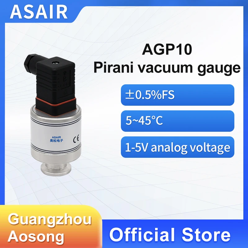 ASAIR MEMS diffused silicon pressure transmitter sensor corrosion-resistant resistive vacuum gauge AGP10