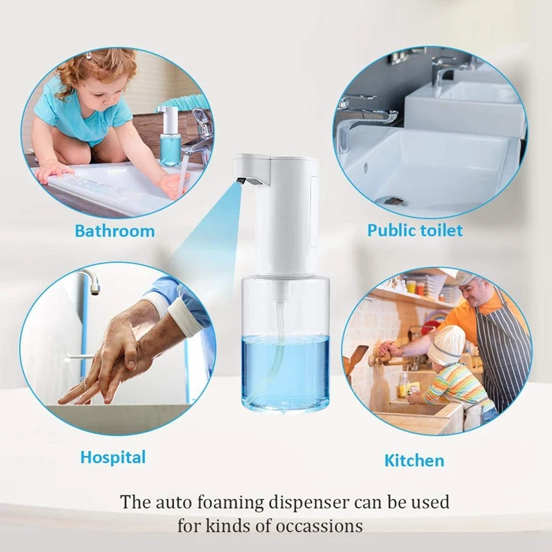 Automatic Soap Dispenser Touchless Sensor Press Soap Dispenser 350Ml Soap Dispenser Suitable For Home Hotel