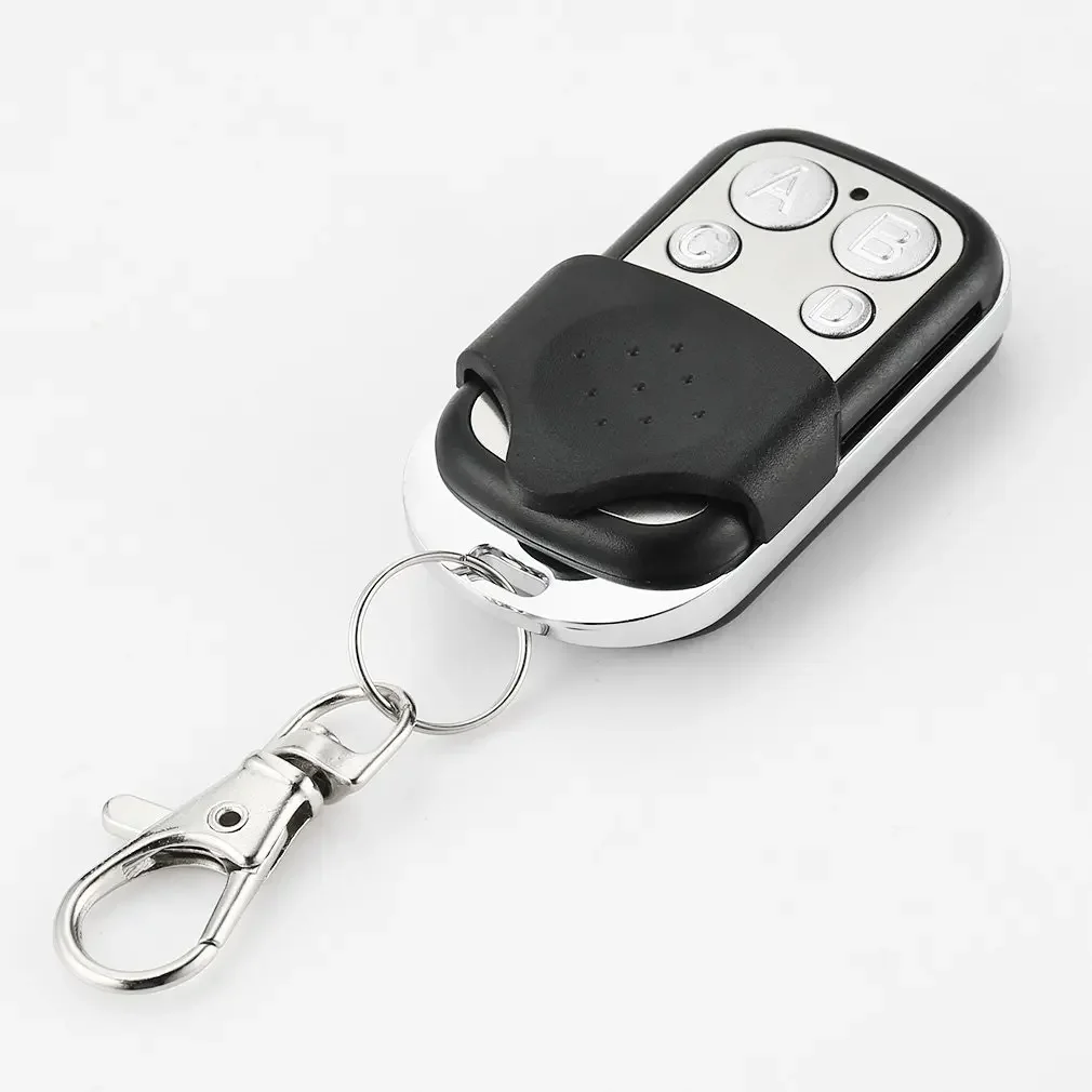 Door Remote Control 433Mhz 4 Channel Remote Control Use Fixed Code Rolling Code Key Chains Car Home And Garage duplicator