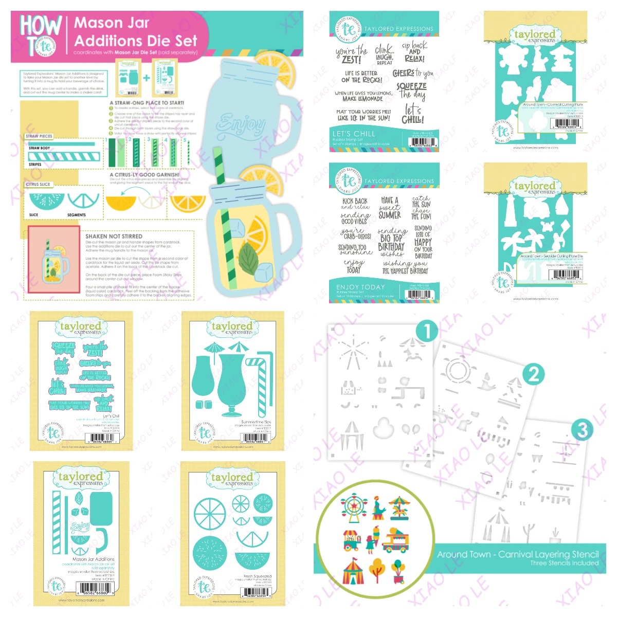 

Around Town Sunny Slices Stencil Stamps And Dies New Arrival 2025 Scrapbook Diary Decoration Stencil Embossing Template Diy Card