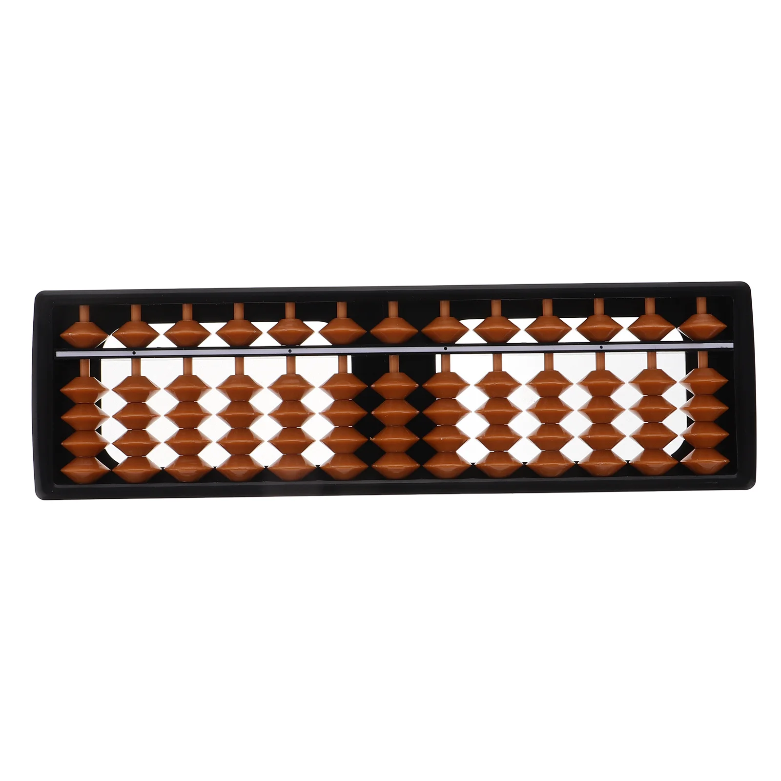 

15-Column Chinese Style Abacus Portable for Learning Math Mental Training Arithmetic Tool Students School Office