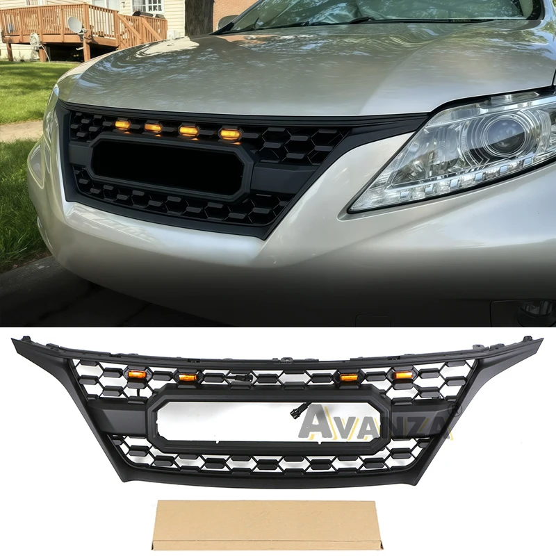 Front Grill With Led Lights Bumper Grille Auto Parts Accessories Decoration Fits For 2009-2012 Lexus RX450 Grill