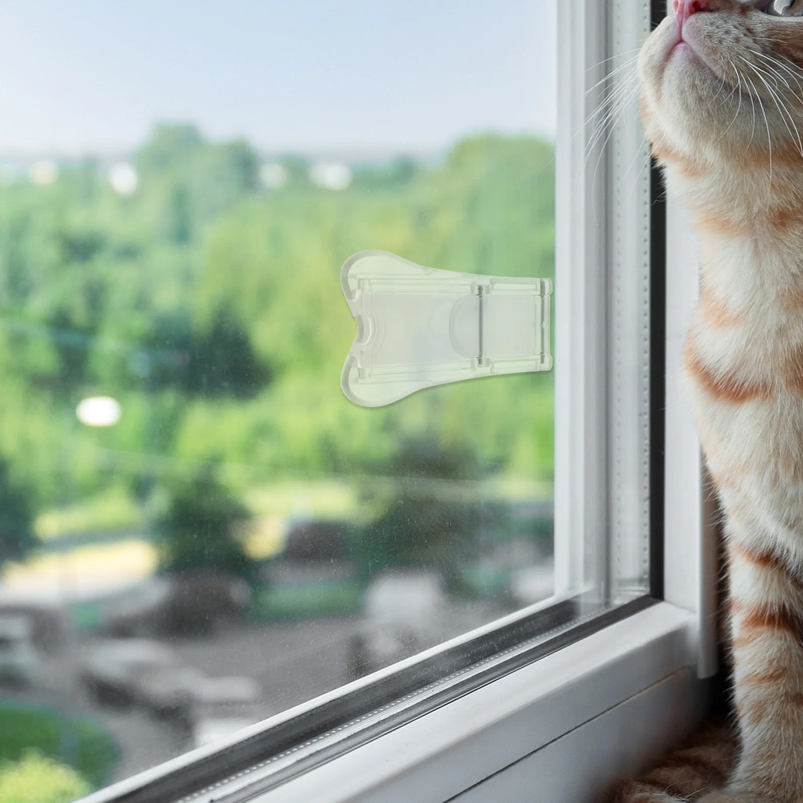 4 قطعة أقفال نافذة سلامة الطفل شفافة انزلاق الباب الطفل برهان مزلاج سهلة التركيب العالمي صالح دائم ABS #3