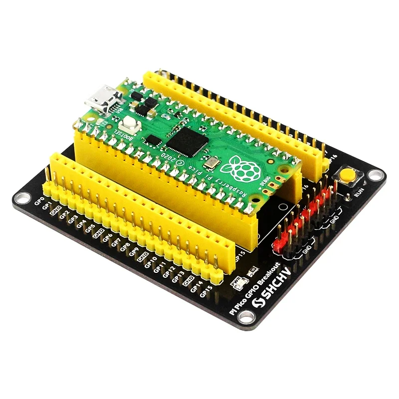 Raspberry Pi Pico GPIO Breakout Extender DIY Expansion Board Male Female Pin with Switch for RPI Peak W