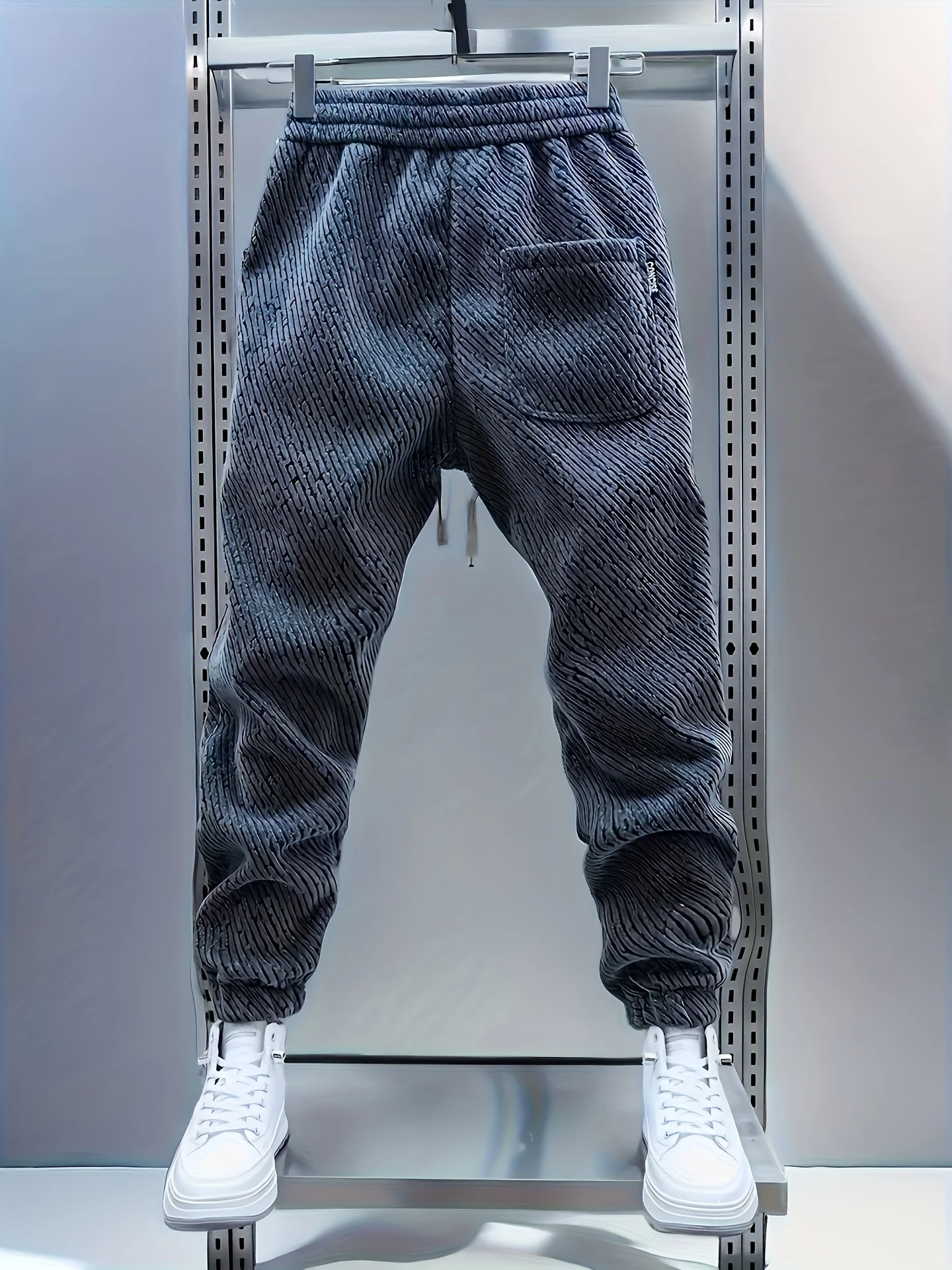 Nouveaux pantalons à la mode pour hommes, pantalons polyvalents décontractés, pantalons à la cheville à ceinture élastique, pantalons chauds d'automne et d'hiver, sports tendance