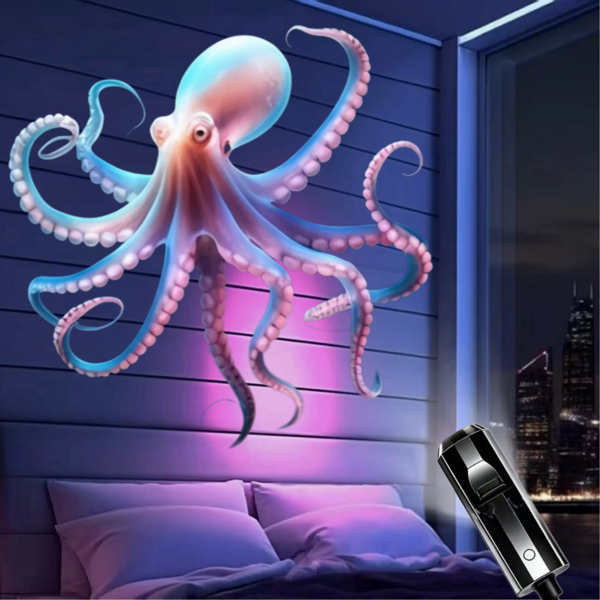 New pattern on the market, 10 new ocean pattern projection atmosphere night light, bedroom, car, office, multi-scene adaptable